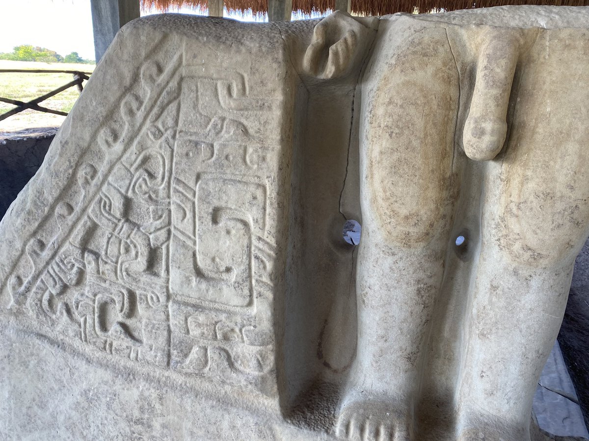 radioactivered's tweet photo. One of the most famous features of the ancient city of Tamtoc in Mexico is “The Governor”, a striking stone sculpture that dates back to around 600 BC–AD 1350. 

He is a male figure carved from limestone, notable for his massive, exaggerated phallus and partially missing body, which gives him a powerful and almost otherworldly presence. The sculpture was carefully carved in the round, meaning it was sculpted fully on all sides rather than as a relief, allowing it to be viewed from multiple angles. His prominent features (particularly the oversized penis) emphasize fertility and virility, symbolizing not just human reproduction but also agricultural abundance and the continuation of the community. 

“The Governor” is thought to have played a role in rituals or public ceremonies, standing as a potent emblem of life, prosperity, and social authority within the ceremonial center of Tamtoc.