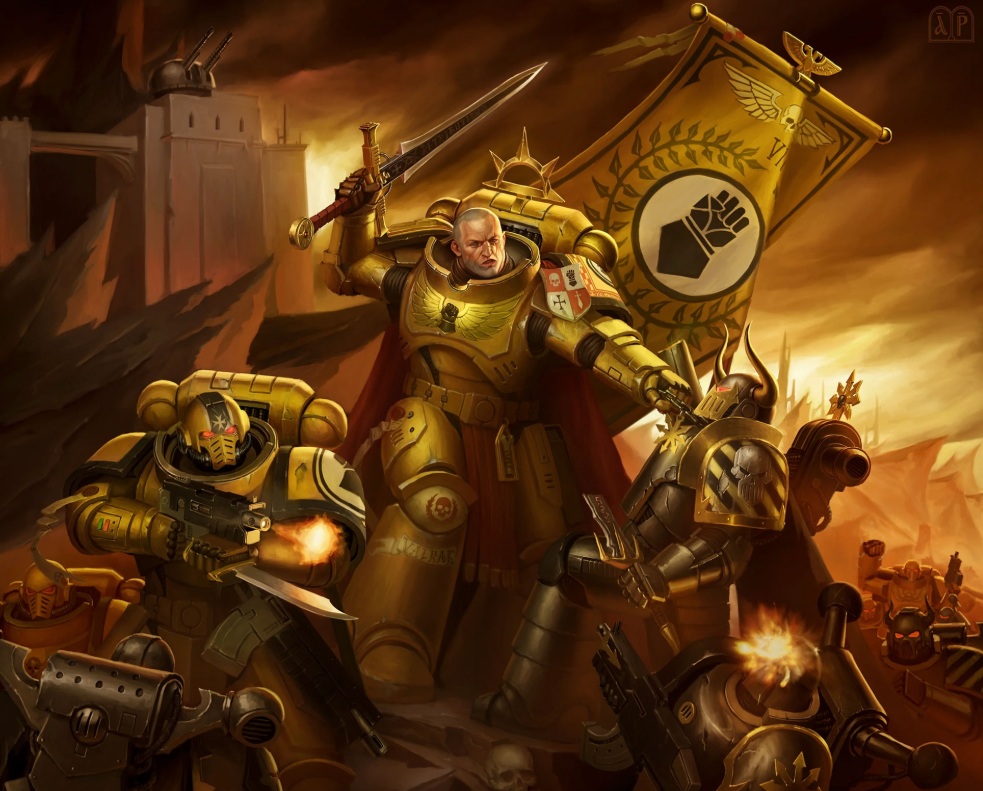 40kARTdotcom's tweet photo. Chapter Master Valrak, Homebrew Imperial Fists Successor Chapter, Fan-Created Lore 

Artist: Elijah Arhpriest https://t.co/J44lKh2Wfa