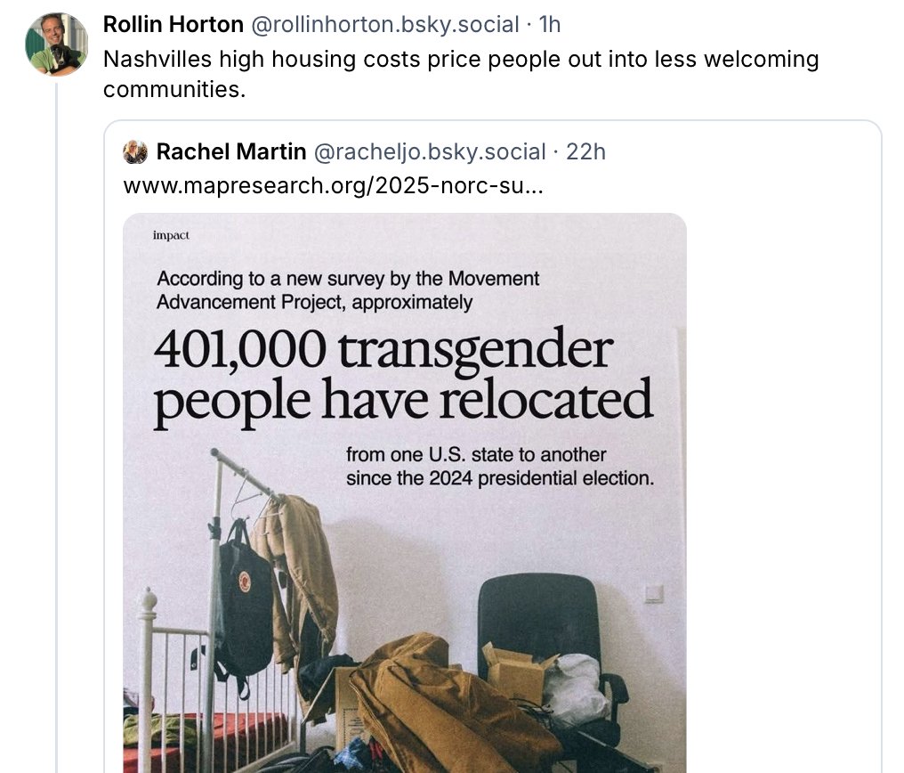 "We are going to destroy your neighborhood so that trans people can afford to live here."

Probably the worst argument in favor of Horton's housing initiative I can possibly think of.