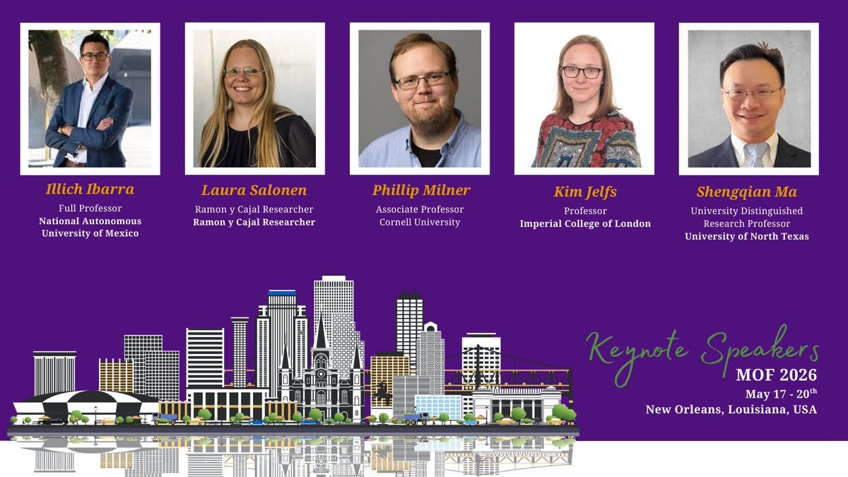 MOF2026's tweet photo. 🎤 The keynote momentum continues at #MOF2026.

Industry insight. Emerging research. Big-picture perspective.

Join us in New Orleans. 🔗

Register now! https://t.co/hWZPA7QzKW 

#KeynoteSpeakers #MaterialsScience #MetalOrganicsFramework https://t.co/jhKOYeqILd