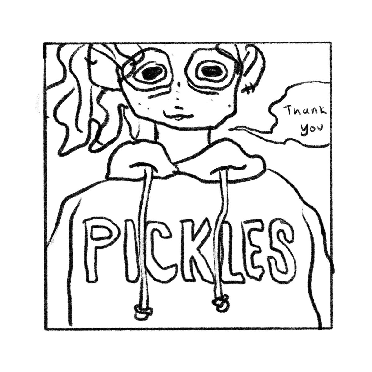 i get this every time i wear my pickles sweatshirt 