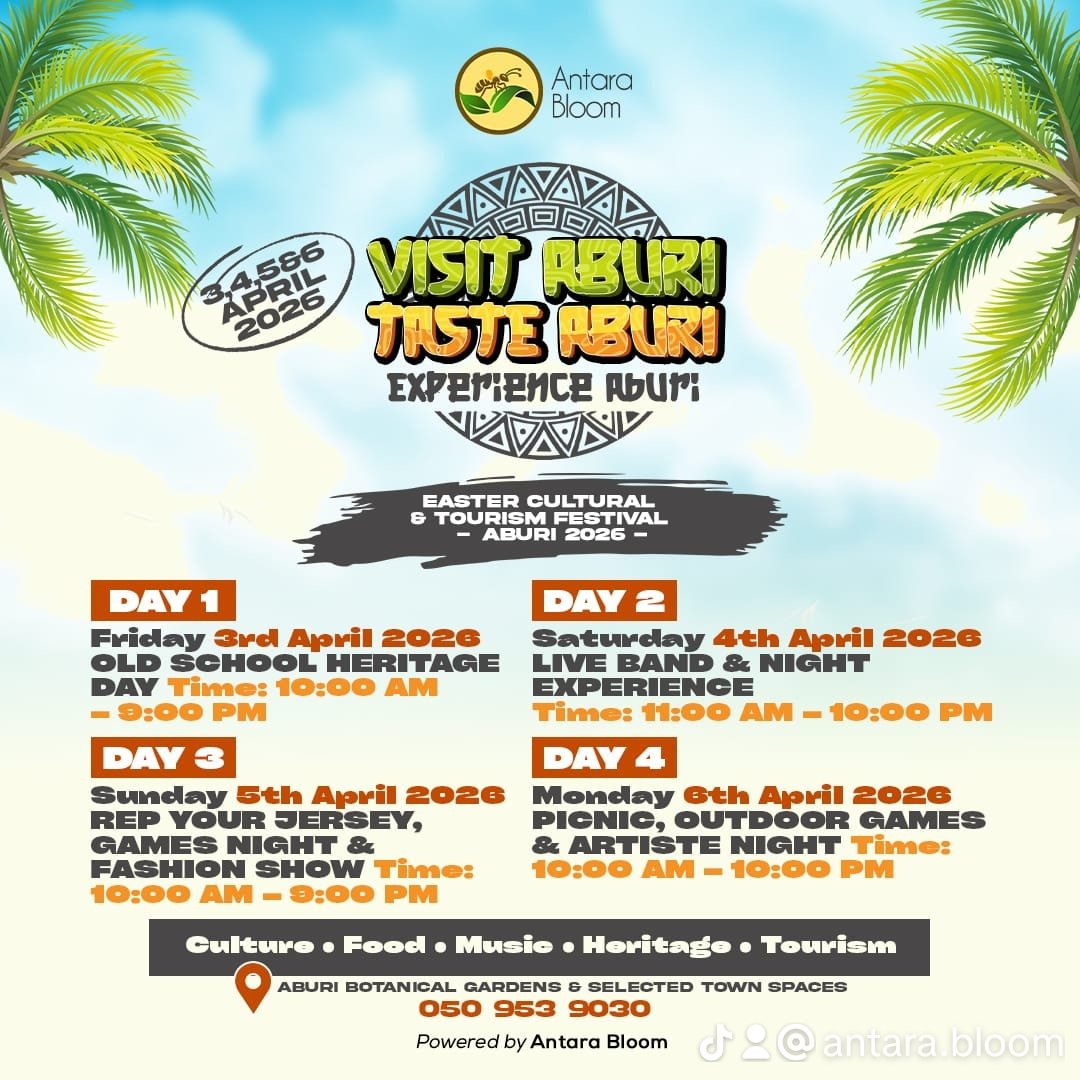 AntaraBloom's tweet photo. ITS OFFICIAL. THE HITMAKERS @ghdopenation  are Repping this years EASTER IN ABURI.

DIAL *713*33*783# FOR YOUR TICKETS!

YOU DONT WANT TO MISS THIS FUN. CHECK FLYER FOR DETAILS https://t.co/oIH9cQL14B