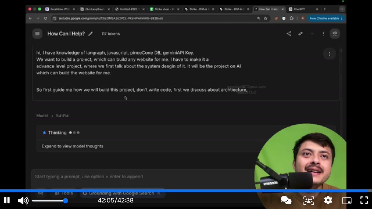 gargdiya367's tweet photo. #Lecture23 of STRIKE GENAI by @rohit_negi9
Working on Software development project .
@CoderArmy
#strikecoderarmy #GenAI
#langgraphproject https://t.co/Gx9C2z9wcf