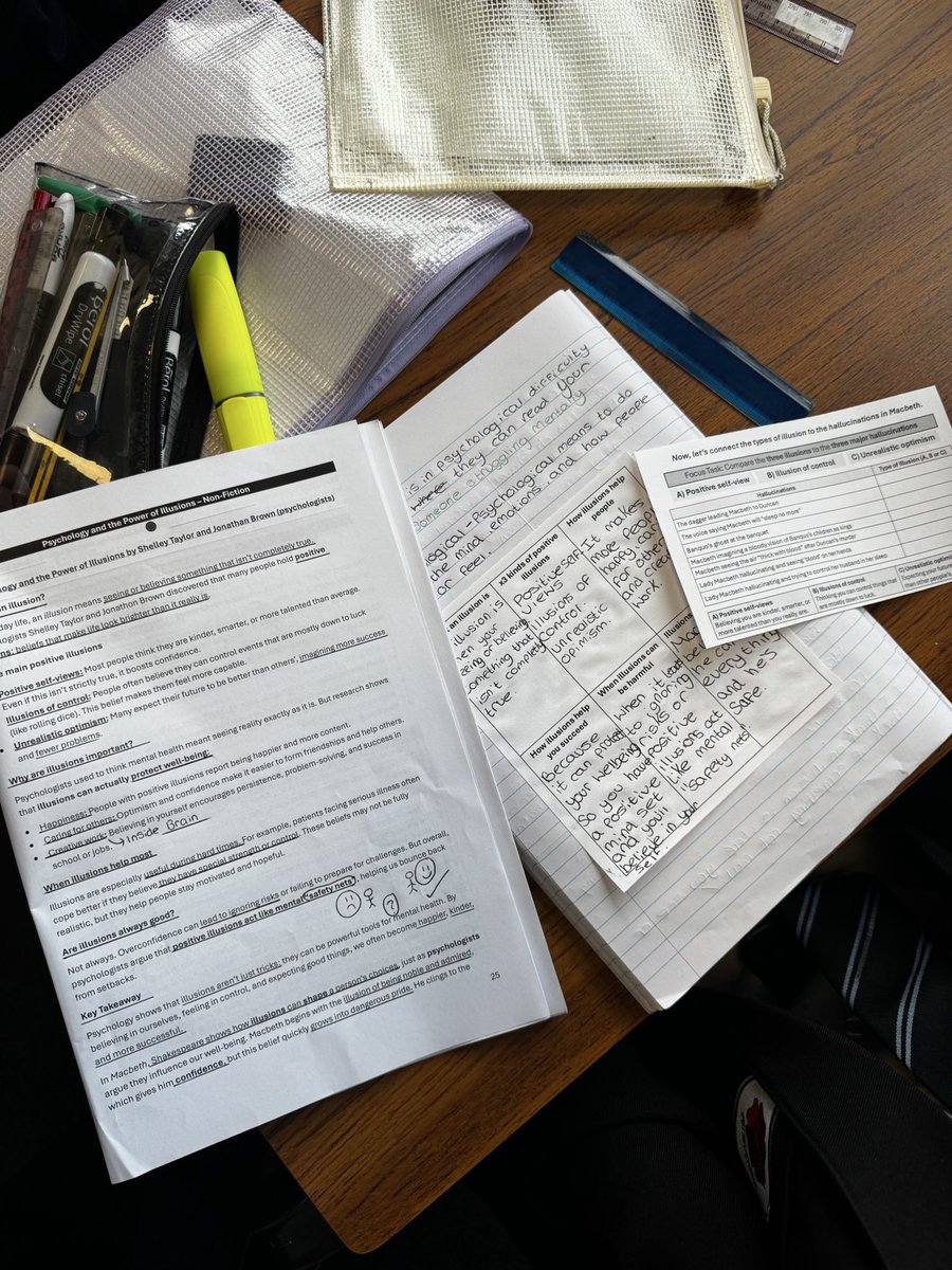 EnglishPenketh's tweet photo. 8S1 worked wonderfully when exploring the concept of illusions in Macbeth this week! They’ve been working really hard on linking academic understanding to the tyrannical story of the Scottish play! 🏴󠁧󠁢󠁳󠁣󠁴󠁿👊🏻🤓📝 @PenkethHigh https://t.co/aQwr1V1veJ