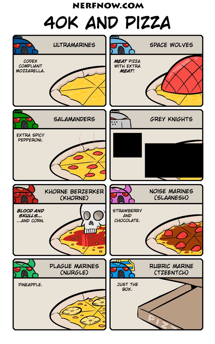Warhammer 40K and Pizza