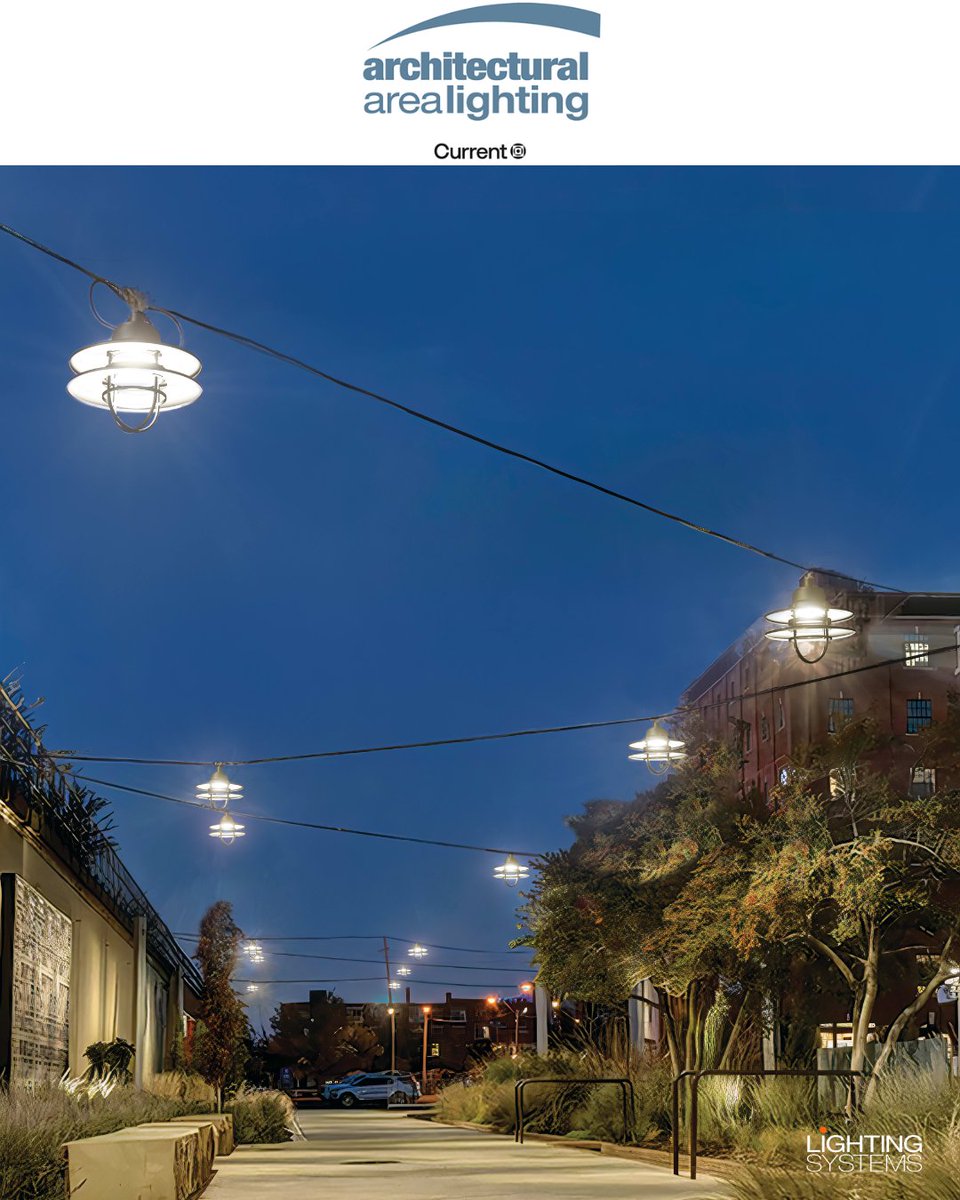 ltgsys's tweet image. The Pierwalk Catenary by AAL is a contemporary luminiare that lends itself to a variety of applications. Various mounting methods, flexible design, and high performing optical distributions. @CurrentLighting 

#OutdoorLighting #OutdoorSpaceLighting #LtgSys #LightingRep