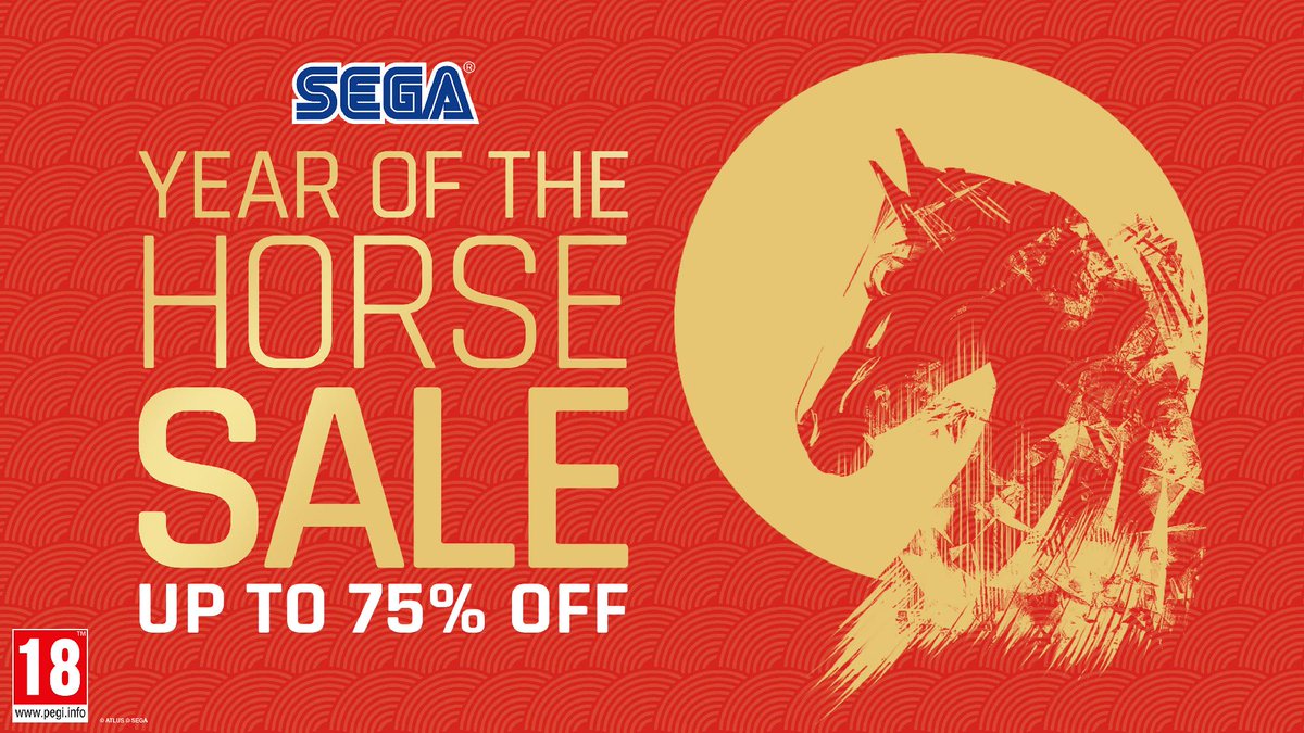 Last chance to get up to 75% off selected SEGA games in the Year of the Horse sale! 🐎

Don't miss out: bit.ly/YotHSale