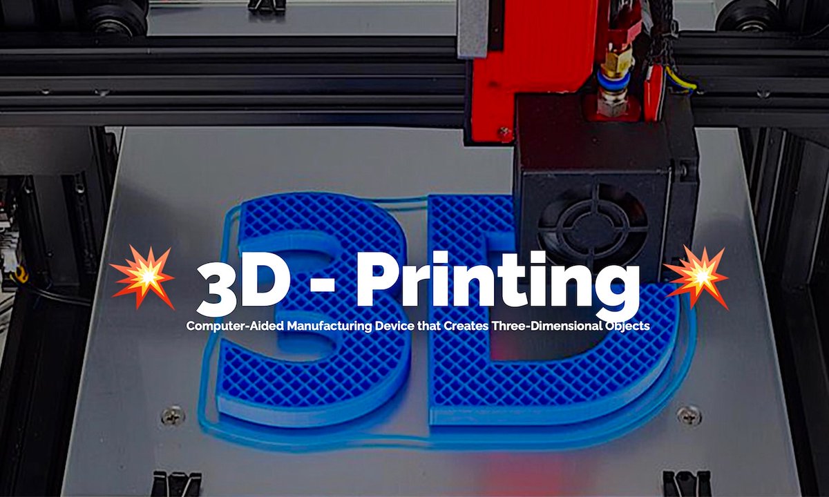 HealthylifehowC's tweet photo. .
💥3️⃣ https://t.co/2eV2TZB1Cb 3️⃣ 💥
the process of making a physical object from a three-dimensional digital model, typically by Printing, Laying Down many Thin Layers of a Material in Succession
#Printing3D https://t.co/pR3vYY9mgx