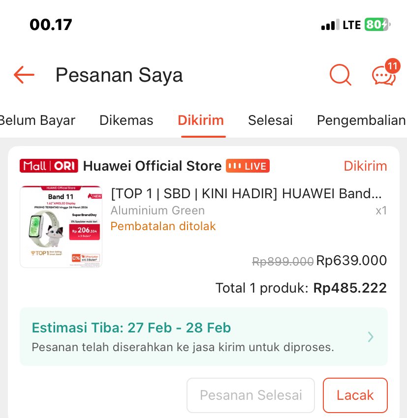 Sabb_Af111's tweet photo. Ada yg mau gantiin huawei band 11 warna aluminium green ngga? Aku Berubah pikiran (mau yg ungu aja) Split pay, co lewat shopeeee https://t.co/l7hJDnuZL9