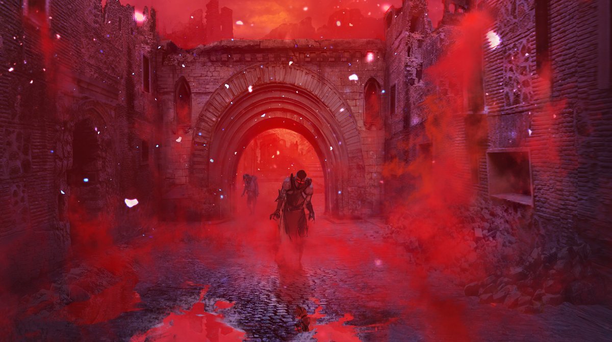 JosephASanabria's tweet photo. Concepts for a major POI:
an arcane tower once home to wizards — now ruined after catastrophe, inhabited only by a lich and the undead.
Focused on mood + environmental storytelling to carry the site’s history and tragedy.

#conceptart #gamedev #worldbuilding #environmentart https://t.co/cqHorolCgT