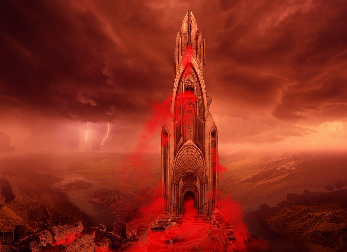 JosephASanabria's tweet photo. Concepts for a major POI:
an arcane tower once home to wizards — now ruined after catastrophe, inhabited only by a lich and the undead.
Focused on mood + environmental storytelling to carry the site’s history and tragedy.

#conceptart #gamedev #worldbuilding #environmentart https://t.co/cqHorolCgT