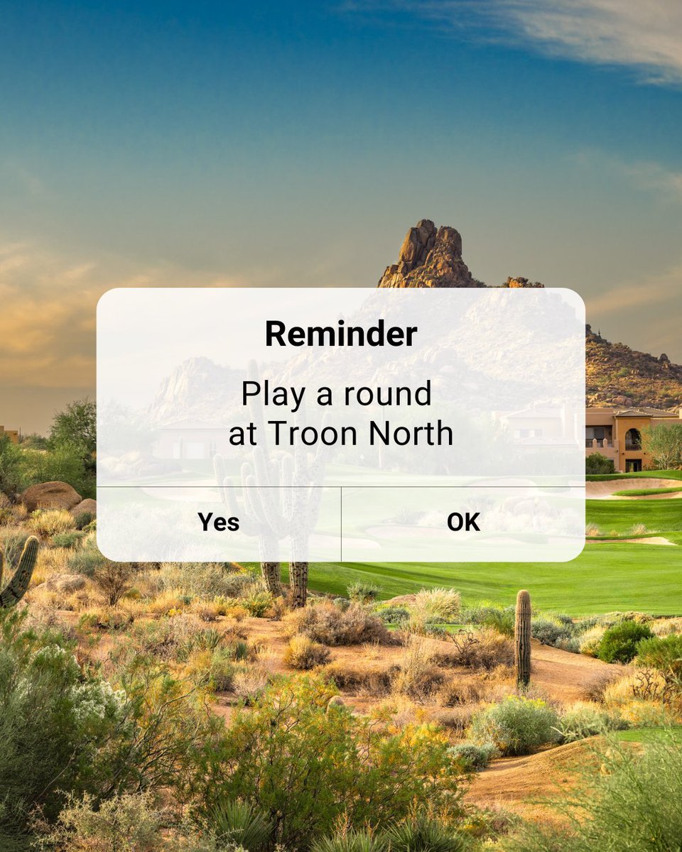 TroonNorthGC's tweet photo. Friendly reminder: Troon North > everything else on your calendar. https://t.co/gRc0n8kFQz