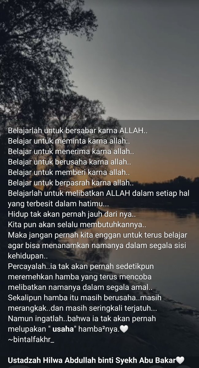 dewasakecil's tweet photo. اللهم صل على سيدنا محمد وعلى آله وصحبه وسلم 🤍

Cinta, from Ustadzah Hilwa Abdullah binti Syekh Abu Bakar bin Salim ❤‍🩹✨ https://t.co/cll8eLIQPA