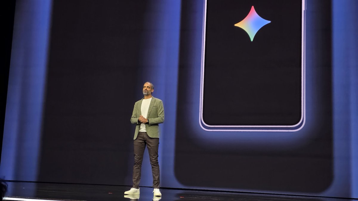 ssamat's tweet photo. Great to be on stage at #SamsungUnpacked as we look toward the next chapter of Android: evolving from an Operating System to an Intelligent System.

As a preview of what's coming to the next release of Android, we announced a new experience for the Galaxy S26 series: Android works with your AI assistant to navigate apps and get stuff done. Whether it’s helping you with your grocery order or navigating a delivery app, Gemini uses its multimodal reasoning to get the task done. It's built with transparency and control, so you can watch Gemini take every step and pause at any time. Available to start on a limited set of apps – looking forward to your feedback!

The S26 also brings:

✨ Circle to Search: The next generation experience allows you to search multiple objects at once, like finding an entire outfit. 

🛡️ Scam Detection: Bringing Google’s advanced, on-device intelligence to the Samsung Phone app for proactive call protection.

Android is where you see the future first, and there's so much more to come.

https://t.co/YZICoHnplG