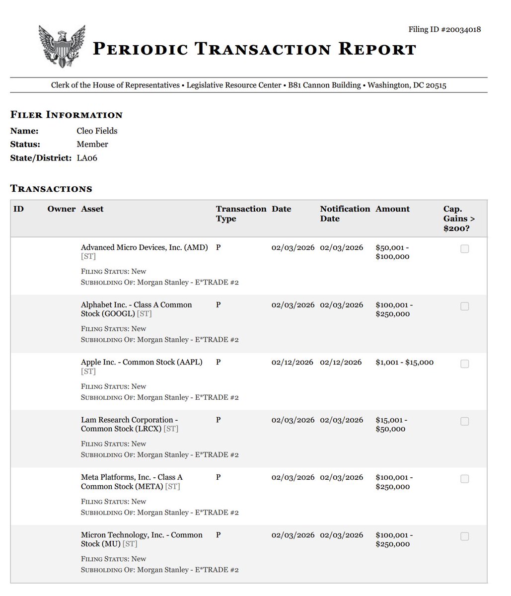 Nancy Pelosi Stock Tracker ♟ tweet media