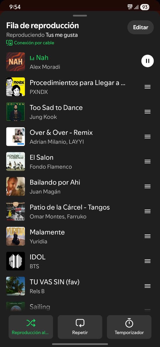 Amamos <a href="/Spotify/">Spotify</a> cuando con mis canciones me pone muy de buenas. 💚