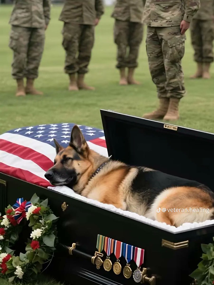 A three-year-old German Shepherd bravely encountered gunfire, located a concealed rocket, and ultimately saved the lives of sixteen soldiers.

Vega, despite being mortally wounded, refused to abandon her duty and successfully completed the mission.

She was honored with the