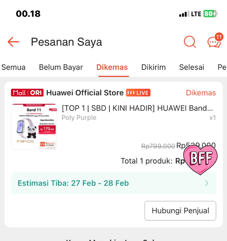 Sabb_Af111's tweet photo. Ada yg mau gantiin huawei band 11 warna aluminium green ngga? Aku Berubah pikiran (mau yg ungu aja) Split pay, co lewat shopeeee https://t.co/y7S8AacF7Q