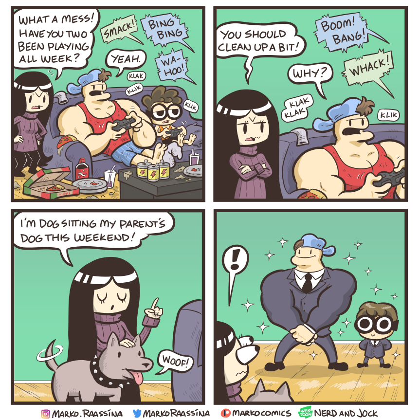 Marko (Nerd and Jock Comics) (@markoraassina) on Twitter photo 