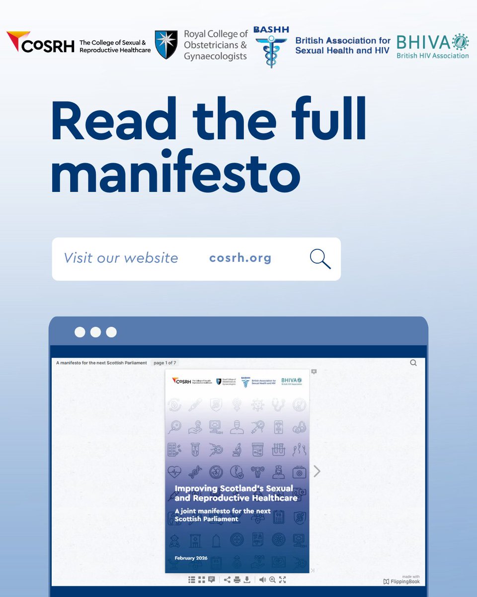 College of Sexual and Reproductive Healthcare tweet media