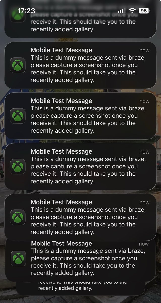 sosleap's tweet image. Is anyone getting spammed message from the xbox app, xbox mobile app, “mobile test message” “xbox dummy message” #braze