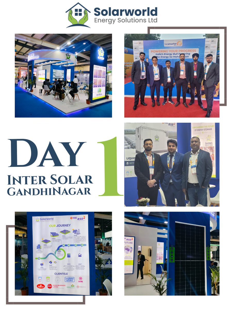 Solarworlden's tweet image. InterSolar India: Day 1 is a wrap! ✅

An overwhelming response, powerful networking, and a shared passion for renewable energy. That’s how we’re kicking things off in Gandhinagar!

📍 Find us at Hall 1, Booth B131 until Feb 27th.

#Solarworld #InterSolarIndia #RenewableEnergy