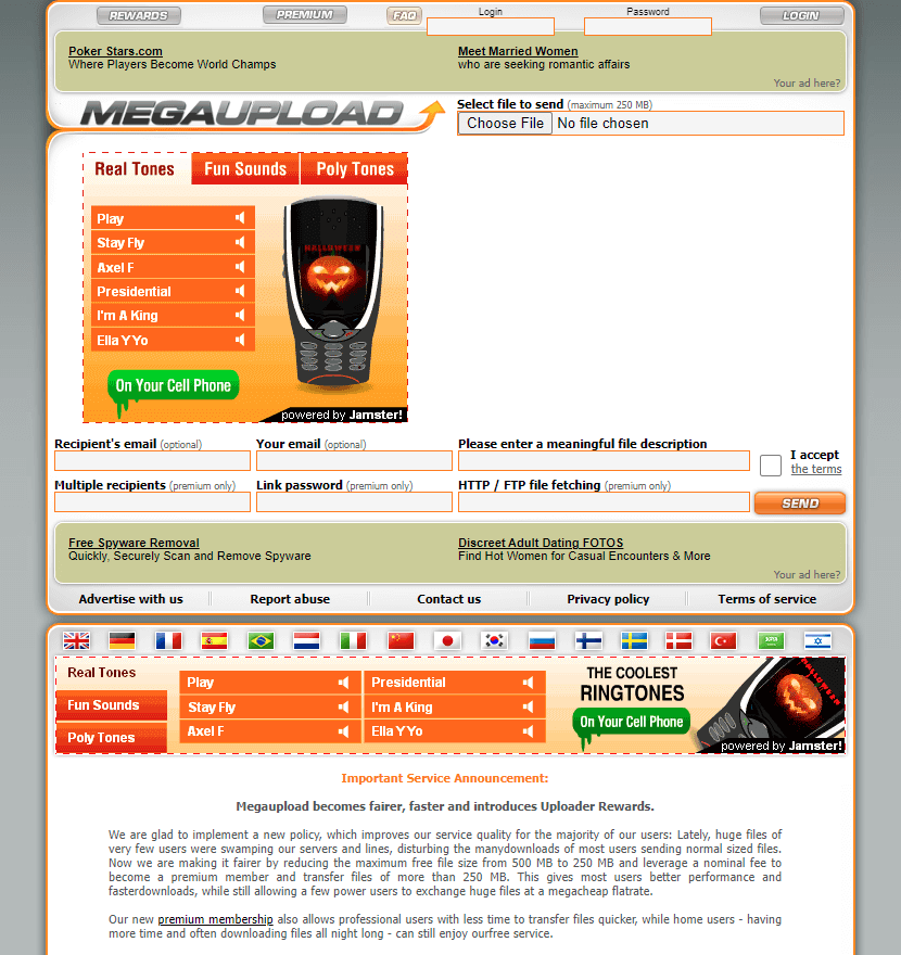 Megaupload website in 2005

#WebDesignHistory