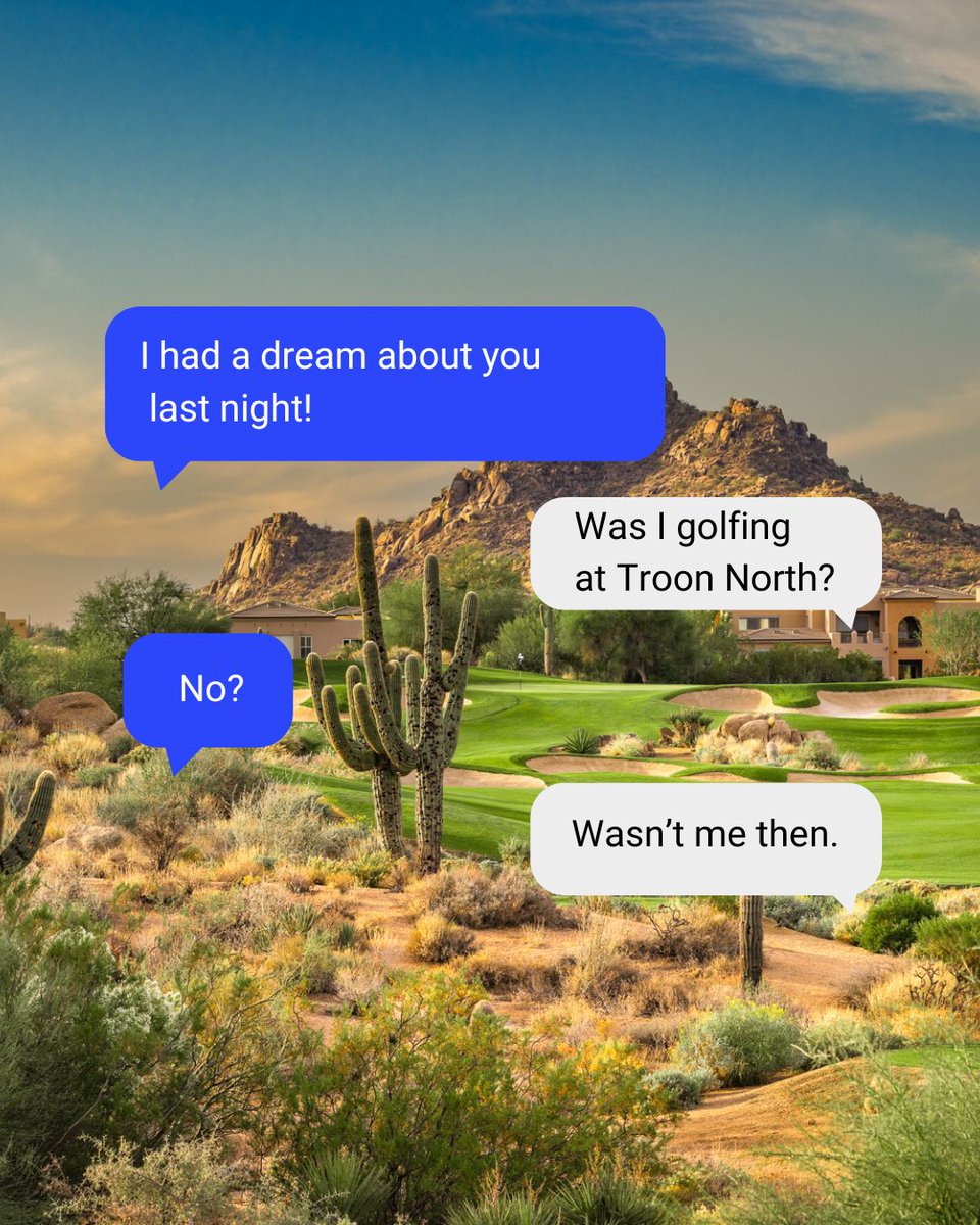 TroonNorthGC's tweet photo. Dreams not featuring Troon North? Couldn’t be me. ⛳ https://t.co/zd2nmZs3jo