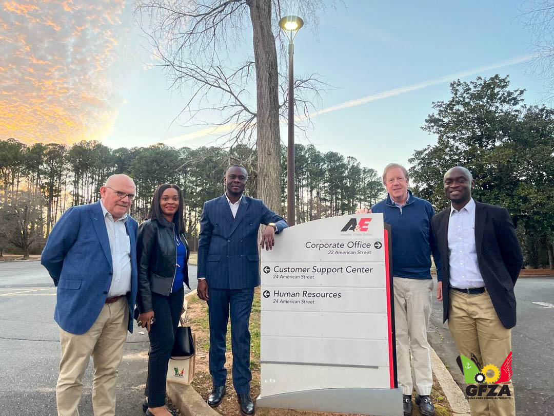 GFZA Deputy CEO (Operations) engages with A&amp;E and Kontoor Brands, USA 

USA, February 2026 

A Ghana delegation, led by Mr. Lateef Apau Wiredu, Deputy Chief Executive Officer in charge of Operations at the Ghana Free Zones Authority (GFZA), undertook strategic investment
