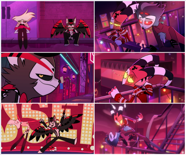 That tiny smirk before they effortlessly put a smile back on their crushes’ faces… yeah. They know exactly what they’re doing. 😏💞
#HelluvaBoss #HazbinHotel #Blitzø #Husk #stolitz #huskerdust