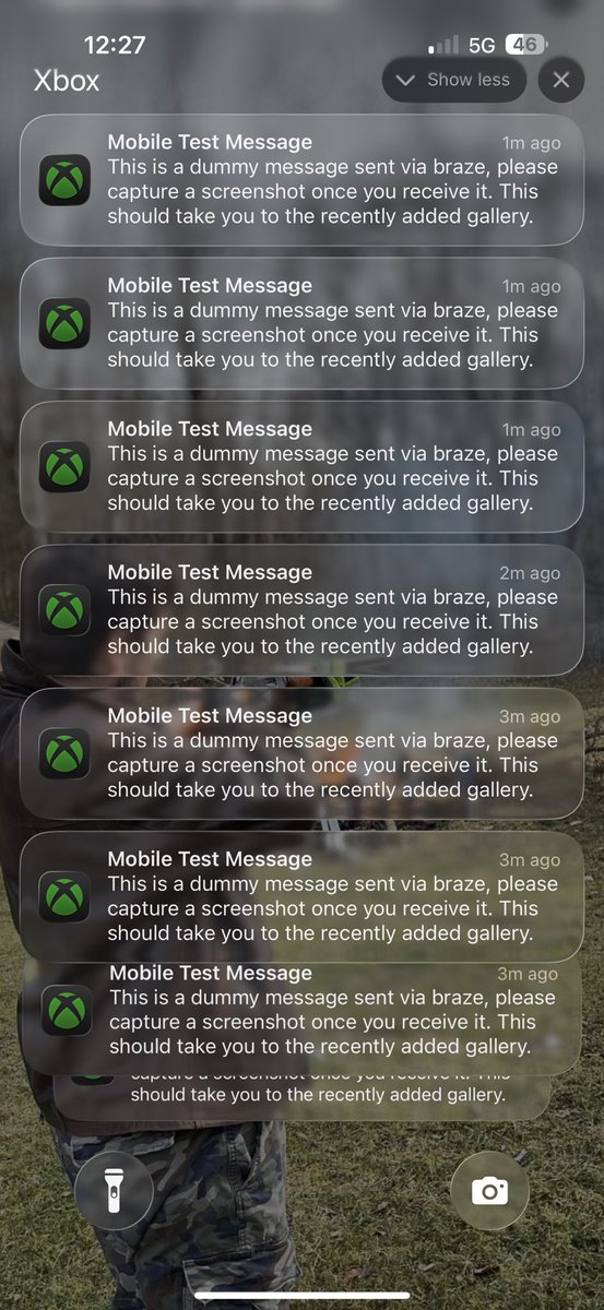 TheSKProne's tweet photo. @Braze @XboxSupport  Microsoft come get your boy. He’s testing your messages and my patience lol https://t.co/tWMOPu9wSv