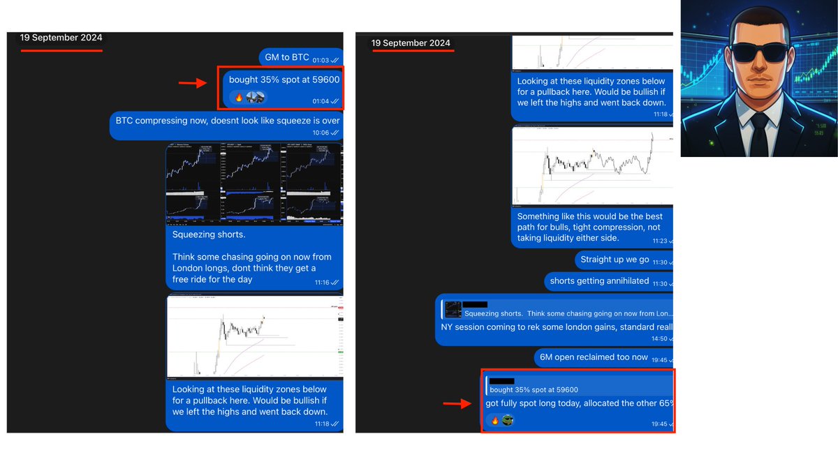 CryptoCoachLuis's tweet photo. +160% after compounding.

All in one year.

And that’s just the long-term portfolio.

Called every bottom and top this cycle in the school.

What a bull run.

- Bought back all my BTC at $60K after the Japanese yen carry trade fears in summer 2024.

- Sold all my BTC at $100K after Trump’s inauguration.

- Bought back all my BTC at $78K after the tariff crashes.

- Called the pico-bottom on BTC & altcoins to the exact day on April 7th.

- Sold all my BTC at $121K in August 2025, just $5K off the cycle top.

Receipts all attached below.

If you’ve been following along, I hope you printed and saved some money selling before the market crash.

The simple strategy of buying low and selling high sounds easy, but that couldn’t be more wrong. Simple does not mean easy. It was extremely difficult.

After round-tripping gains in previous cycles, taking multiple years to study the markets, investing in mentors greater than me, I’ve finally become slightly ahead of the curve - which is all you need.

That gives me an edge in the markets to outperform 90% of traders/investors, and everyone in the school is now crushing it.

The next cycle is beginning, and we are now going into it with more skills and more experience.

In the school I’ll be posting updates on the assets I’m buying, as well as when I’m selling and booking profits.

Our school is not a lifetime membership. It’s monthly for a reason. If you don’t like it, you can leave.

Drop me a message on telegram if you want to join us - https://t.co/Ad99MIyv25