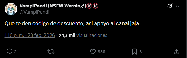 VampiPandi's tweet photo. ¡¿Como este comentario random tiene casi 1000 me gusta y 3 guardados?! xD

(Si llegamos a los 1000, sale dibujo de alguna OC de @Cyanlafurra con algún juguete) https://t.co/77d87RanJS