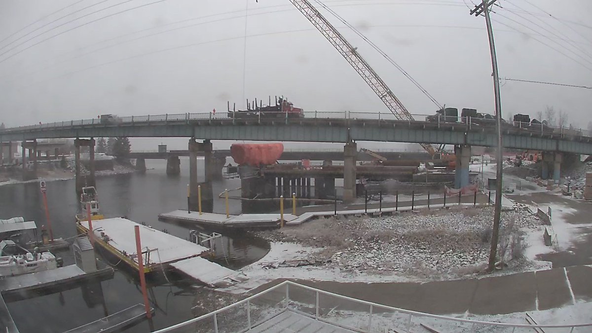 BCBuddy's tweet photo. @DriveBC Bruhn Bridge remains open https://t.co/3TCihXeqg6