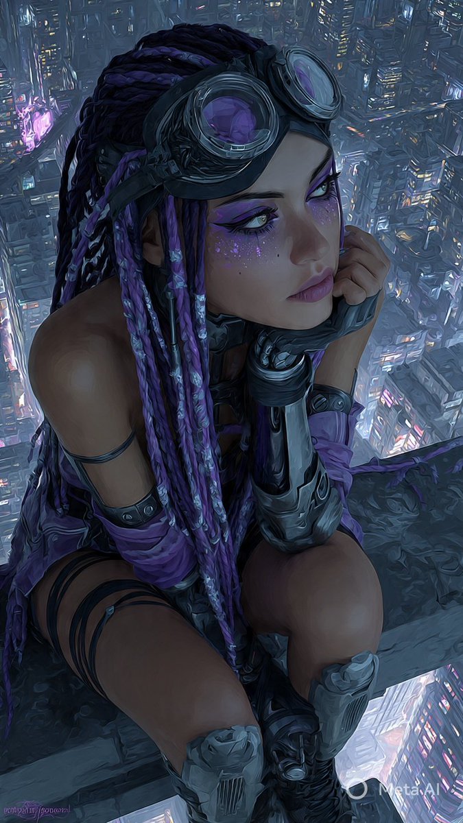 ajdasoddities's tweet photo. QT Something Purple
#Cyberpunk #dystopian #AIart︎ https://t.co/myIF2Qx0nv