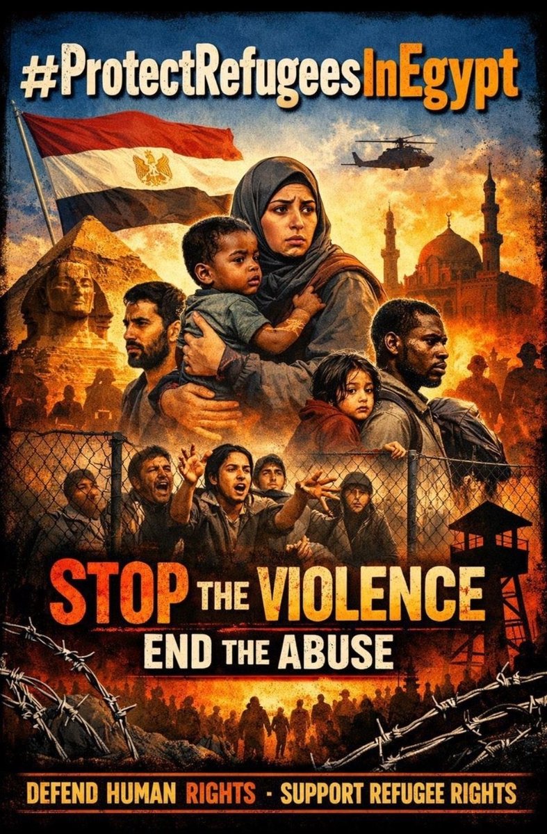 HabeshaQue63306's tweet photo. EGYPT: STOP TRADING ERITREAN LIVES FOR GEOPOLITICS!
3,000+ Eritreans are being hunted, tortured, and illegally deported from Cairo to the regime they fled. Handing a refugee to Afwerki is a death sentence.
#Egypt : Respect Non-Refoulement.
@Refugees: Protect those holding your cards.
We are the Eritrean Blue Revolution Front #EBRF, refuse to be silenced. No more container prisons at home or torture cells abroad.
The Blue Wave is rising. 🌊✊
#EBRF #Eritrea #BlueRevolution #BirgedNhamedu #Egypt #HumanRights #StopDeportations #JusticeForEritreans
@Refugees, @amnesty, @UNHumanright, and major news outlets like @BBCAfrica or @AlJazeera