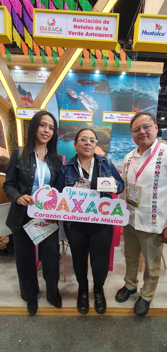 HotelesOaxaca's tweet photo. 🌿 Continuamos dejando huella en su segundo día de participación en la Vitrina Turística de ANATO 2026.
Seguimos fortaleciendo alianzas, promoviendo nuestro destino y destacando la calidad y calidez que caracterizan a nuestros hoteles. 🤝✨
#Bogota 
#Colombia
#ANATO2026 #Turismo https://t.co/Yt6GiB9XsA