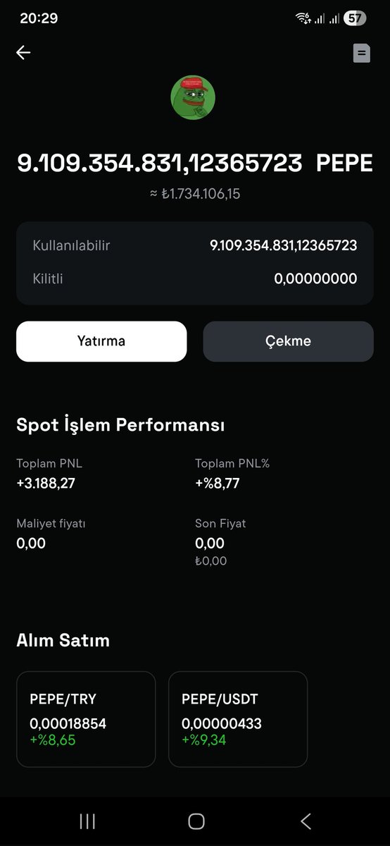 8 saat e 134 bin TL kâr :) kapanınca burada olun