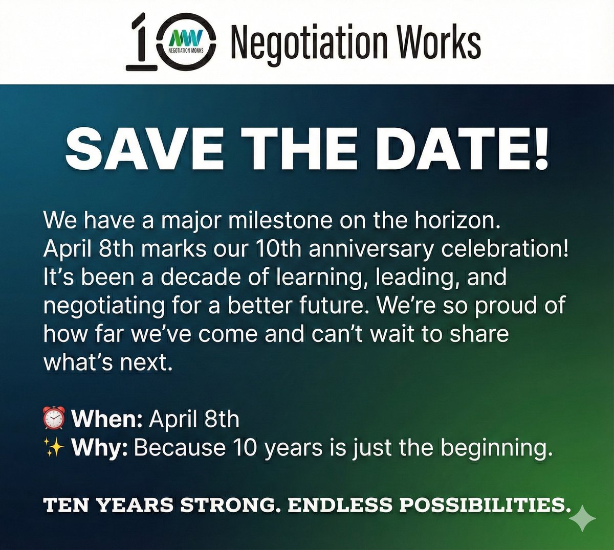 Negotiation Works tweet media