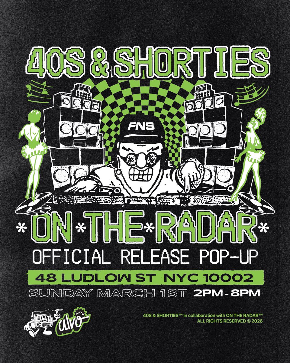 40sandShorties's tweet photo. NYC🗽 
40s&amp;Shorties x ON THE RADAR 🔫
48 Ludlow NYC 10002
SUNDAY FUNDAY
3.1 — 2PM ‘till 8PM https://t.co/9493lMyf2t
