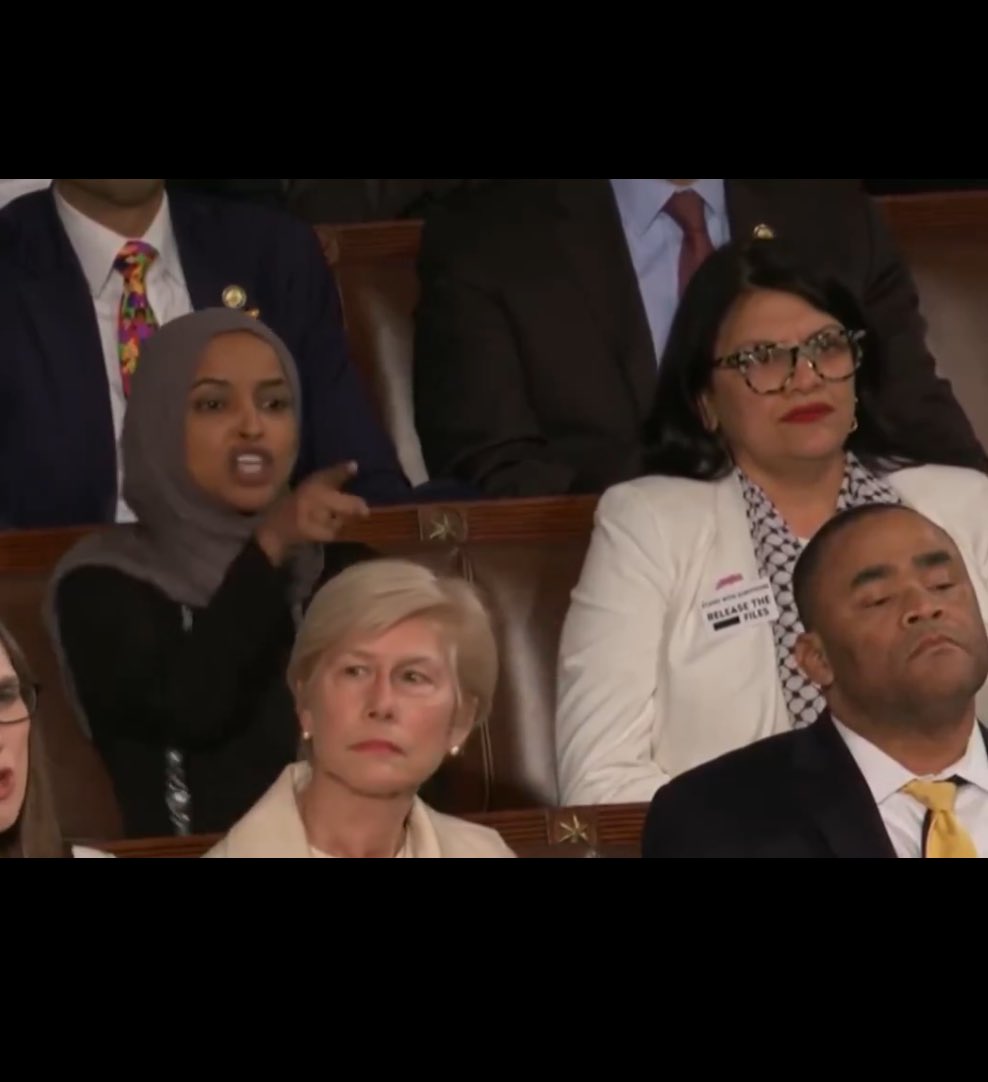 🚨 Trump Calls for ‘Low IQ’ Ilhan Omar and Rashida Tlaib to be DEPORTED After Disrupting His State of The Union Speech:

“We should send them back from where they came”