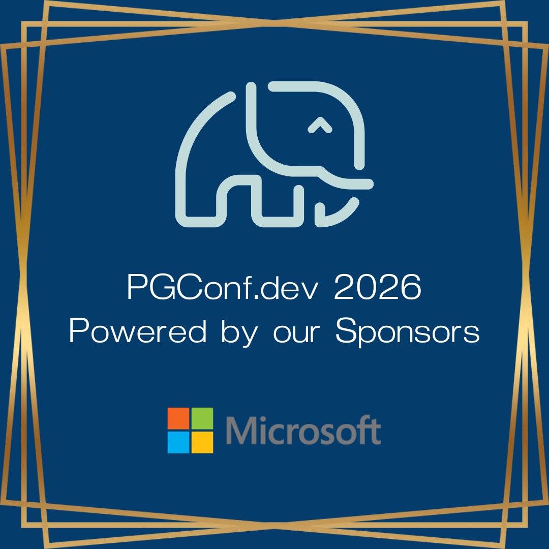 PGConf.dev 🐘 tweet media