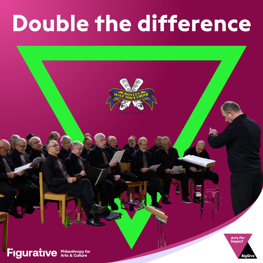 Honley Male Voice Choir is about to take part in something special - and every donation will be doubled. Big news is on the way… #ArtsForImpact