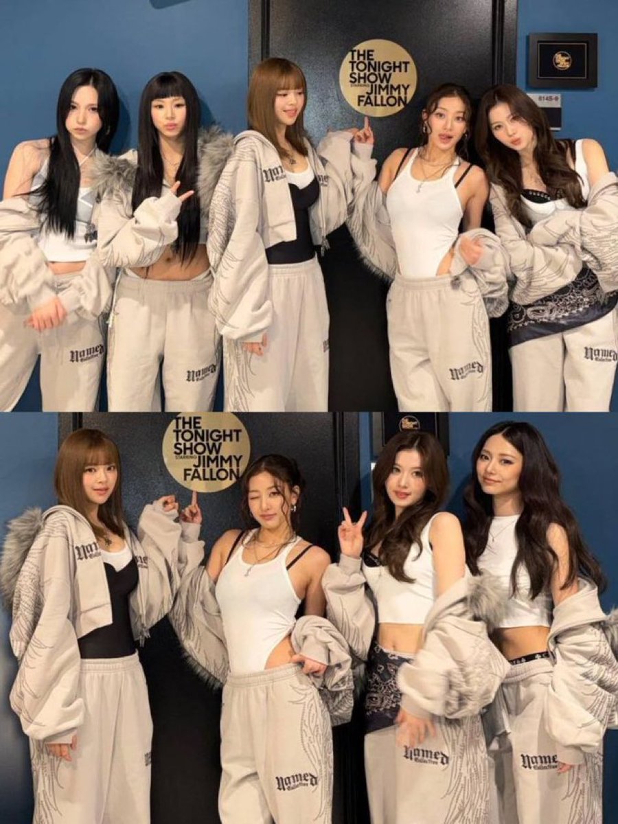 The girls at the tonight show with Jimmy Fallon 😇 #TWICE #JIHYO