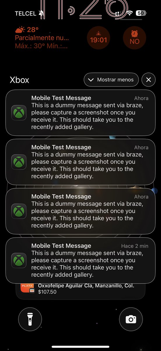 Axacre's tweet photo. #xbox #braze #dummy #message #xboxmexico

This is a dummy message sent via braze…. https://t.co/SSYAEuhdoA