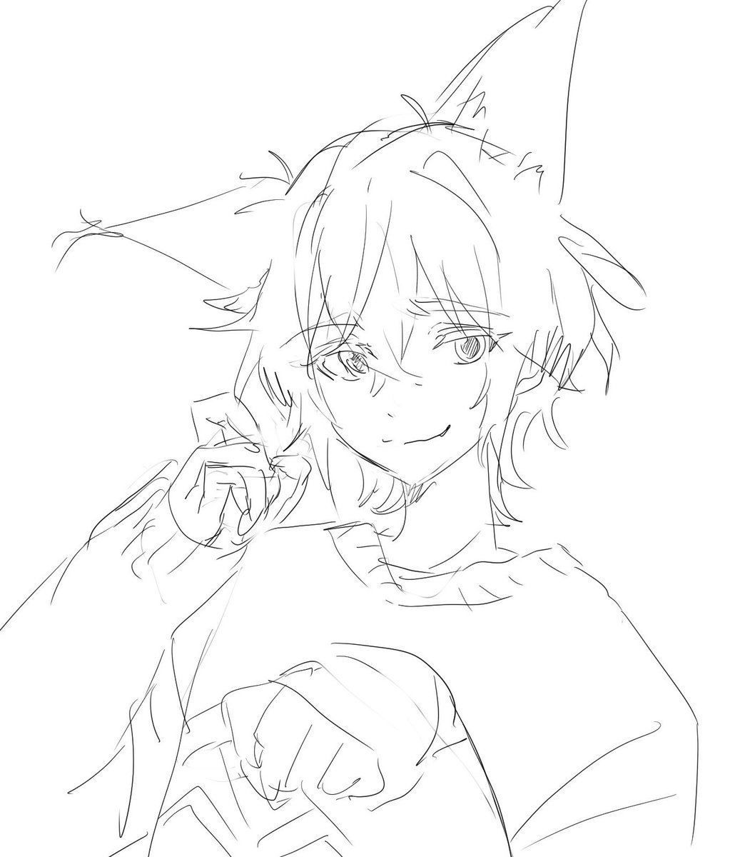 pawru__'s tweet photo. 擬人化ばかりだねおれは……ごめんよ🐱くん…… https://t.co/oYQnzHRmFL