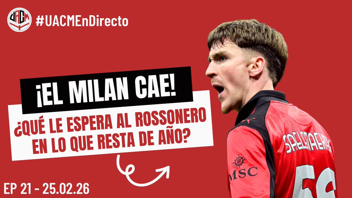 🆕¡Miércoles de #UACMEnDirecto!🔴⚫️
⠀
🔥Únete al directo con @julioenteran para hablar sobre lo último referente al Milan.
⠀
🚨Tema del día: ¡El Milan perdió el invicto! ¿Qué le espera al Rossonero en lo que resta de temporada?
⠀
🕕Horarios del en vivo que se transmitirá desde