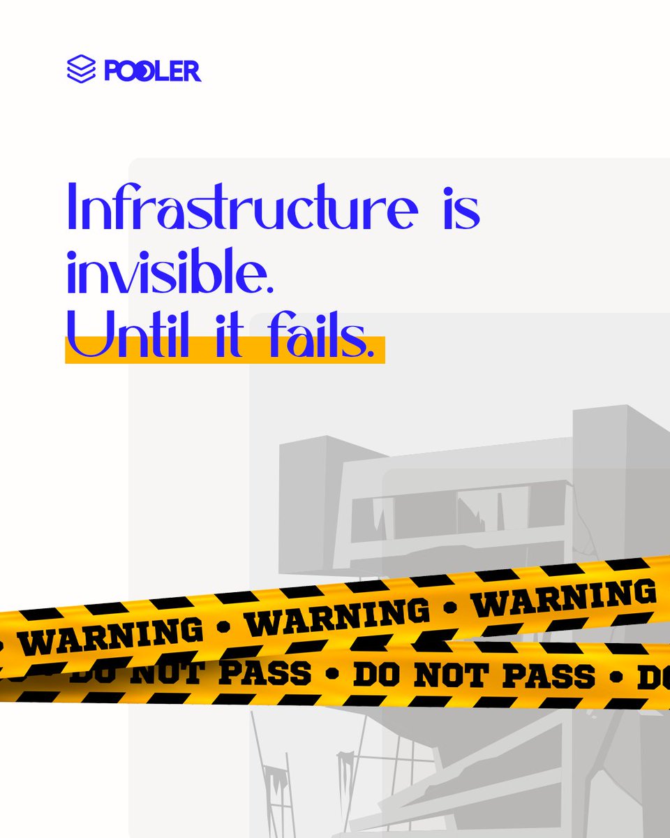 Poolerapp_'s tweet photo. Infrastructure is invisible.
Until it fails.

And when it does, growth feels it immediately.

#Pooler #UsePooler #Infrastructure #Fintech #Africa https://t.co/NpelhiSZws