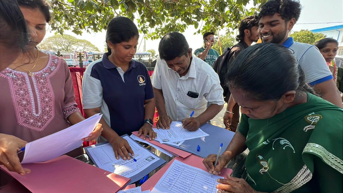 thisisparthiban's tweet image. Mannar district joins signature campaign launched by north and east mass organisations demanding the repeal of #SriLanka's current Prevention of Terrorism Act #PTA and the withdrawal of the draft Protection of the State from Terrorism Act #PSTA.