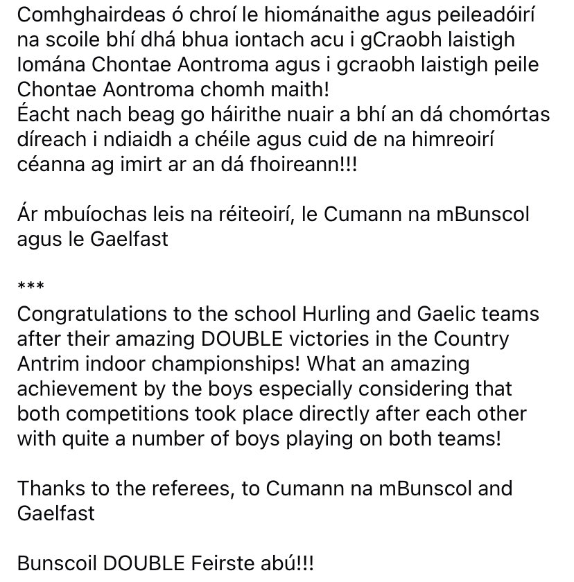 Bunscoil Phobal Feirste tweet media